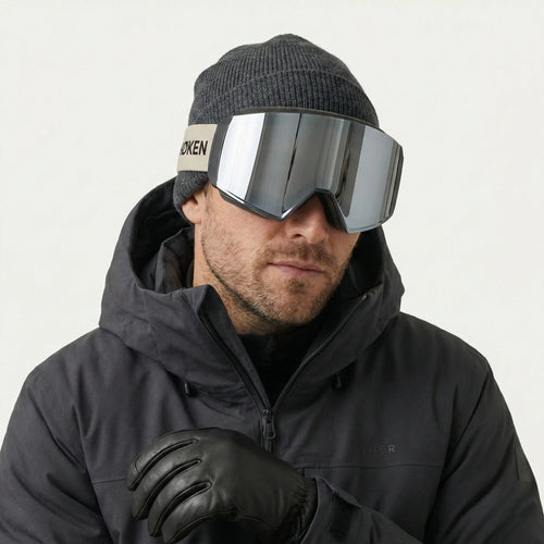 Niva Beige | Graphite Mirror Lens